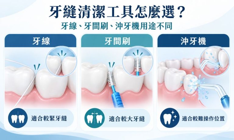 牙線牙間刷與沖牙機的牙縫清潔方式比較